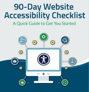 90 Day Website Accessibility Checklist banner